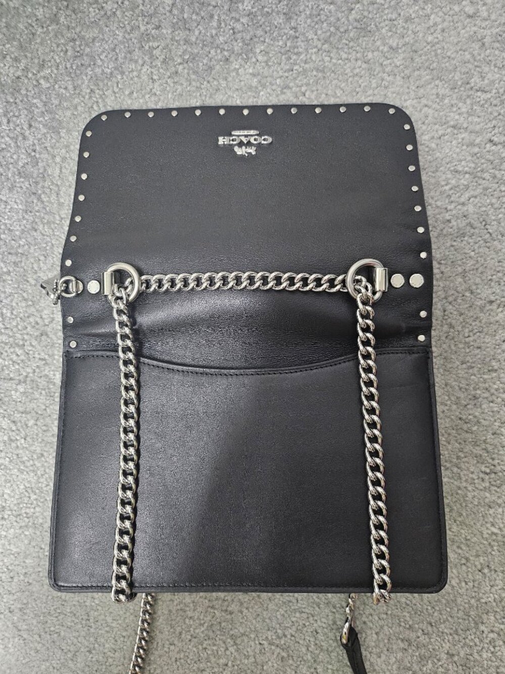 Coach Crossbody Bag - Signature Canvas and Black Leather - Picture 4 of 8
